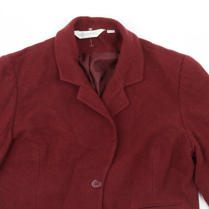 Womens UK Size 14 Sensations Red Overcoat
