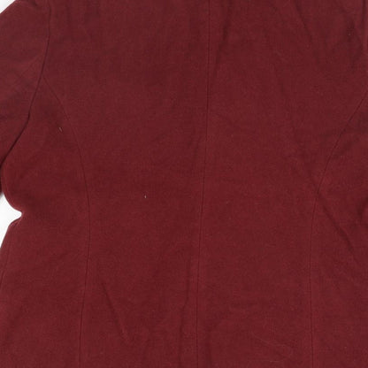 Womens UK Size 14 Sensations Red Overcoat