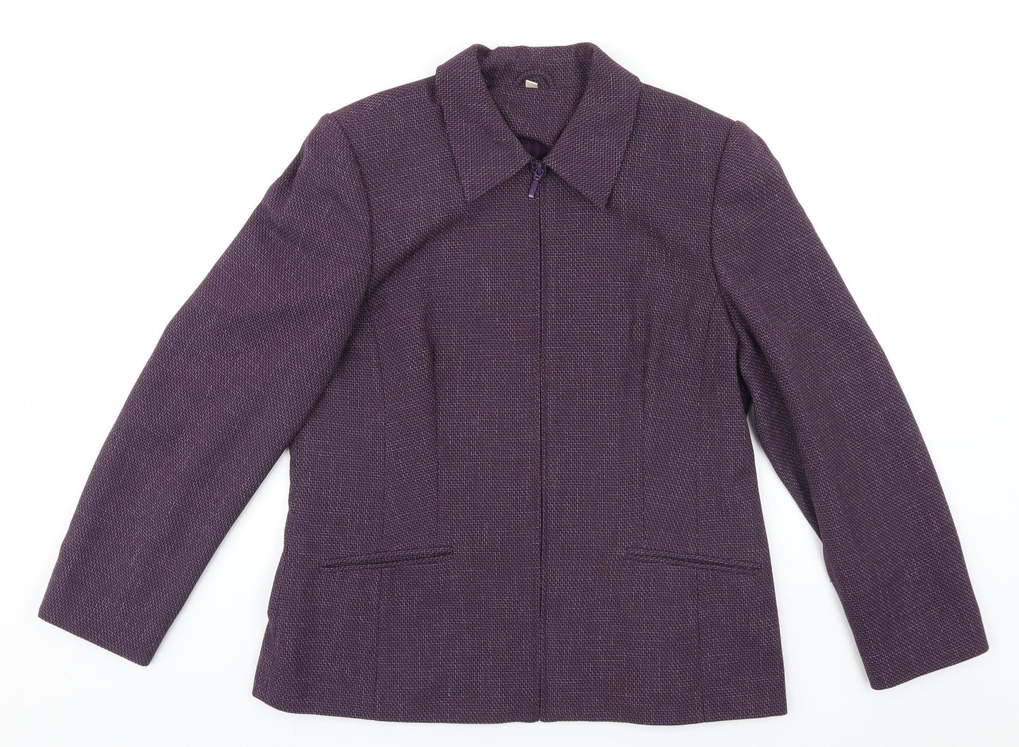 Womens UK Size 14 EWM Blue Overcoat