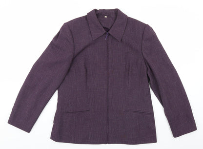 Womens UK Size 14 EWM Blue Overcoat