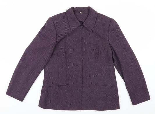 Womens UK Size 14 EWM Blue Overcoat