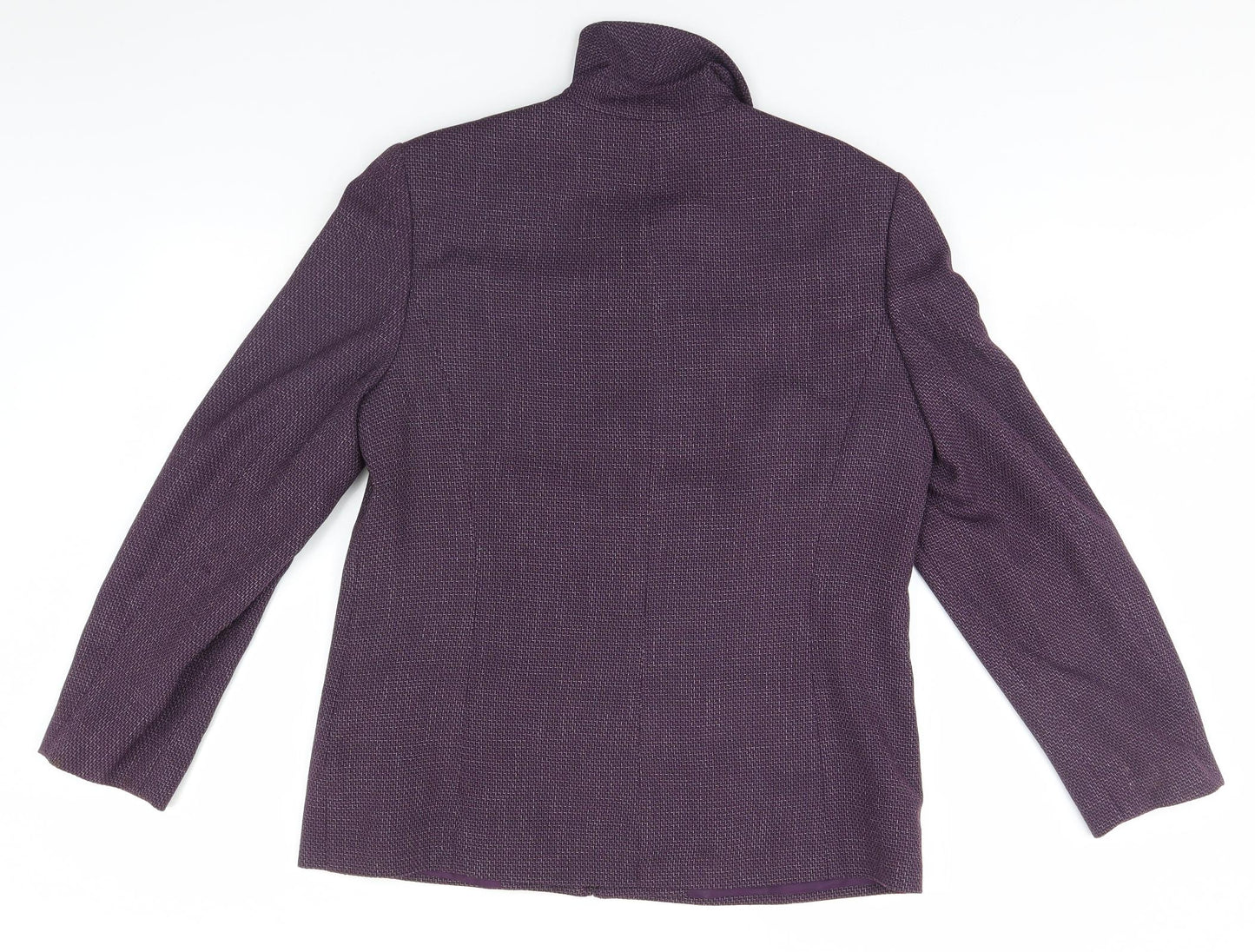 Womens UK Size 14 EWM Blue Overcoat