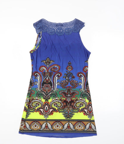 Lux Womens Multicoloured Paisley  Tank Dress