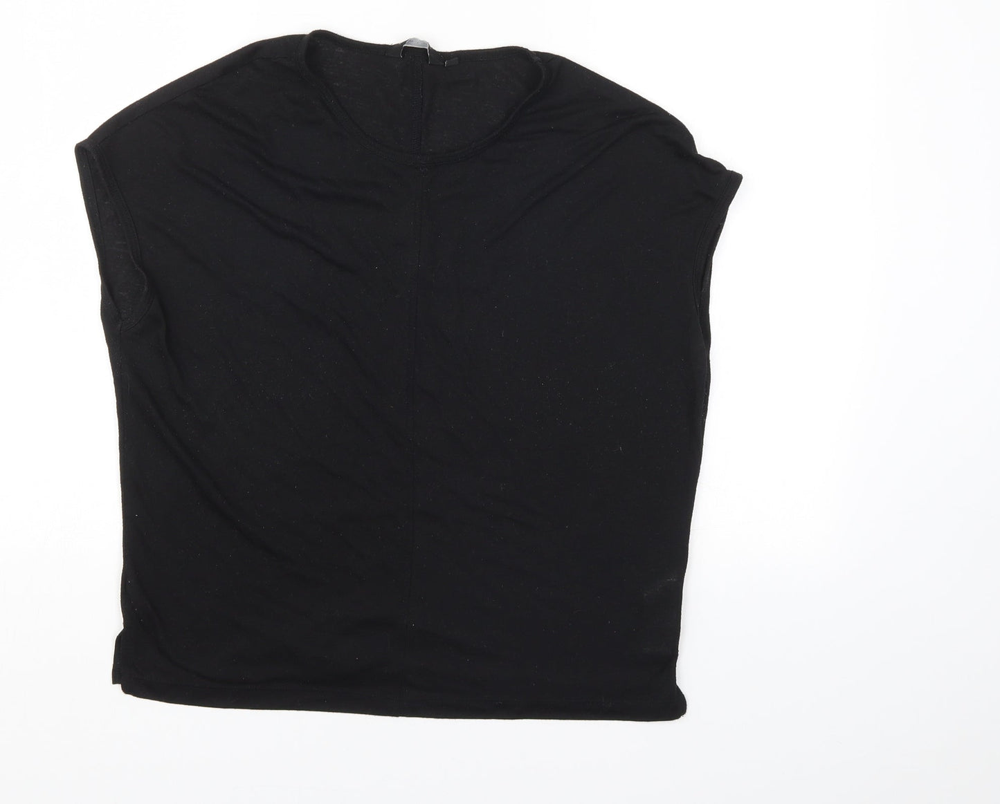 Womens UK Size 8 New Look Black Basic Blouse