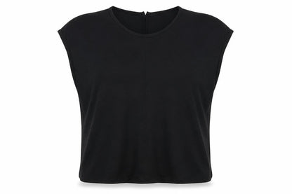 Womens UK Size 8 New Look Black Basic Blouse