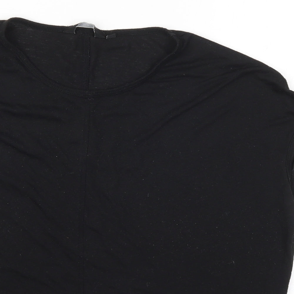 Womens UK Size 8 New Look Black Basic Blouse