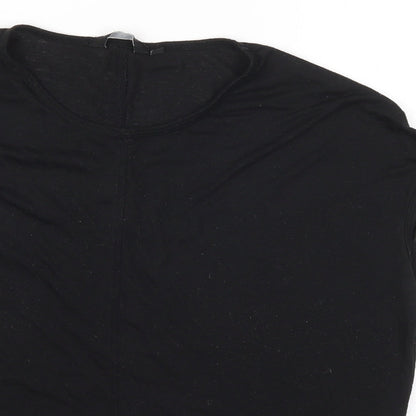 Womens UK Size 8 New Look Black Basic Blouse