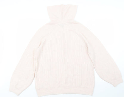 Womens UK Size 10 Topshop Pink Pullover Jumper