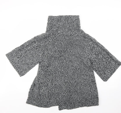 Love Knitwear Womens Grey  Knit Cardigan Jumper Size M