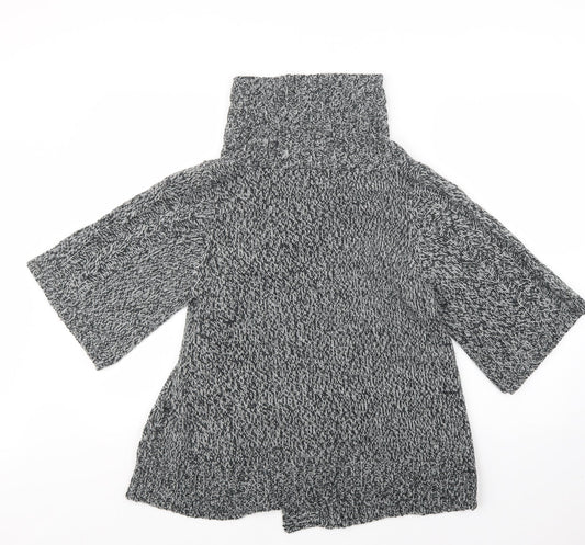 Love Knitwear Womens Grey  Knit Cardigan Jumper Size M