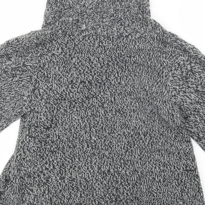 Love Knitwear Womens Grey  Knit Cardigan Jumper Size M