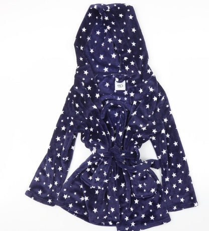 New Look Girls Blue Geometric  Top Robe Size S