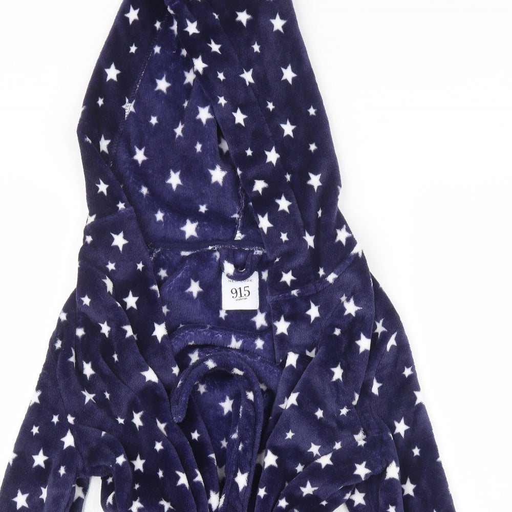 New Look Girls Blue Geometric  Top Robe Size S