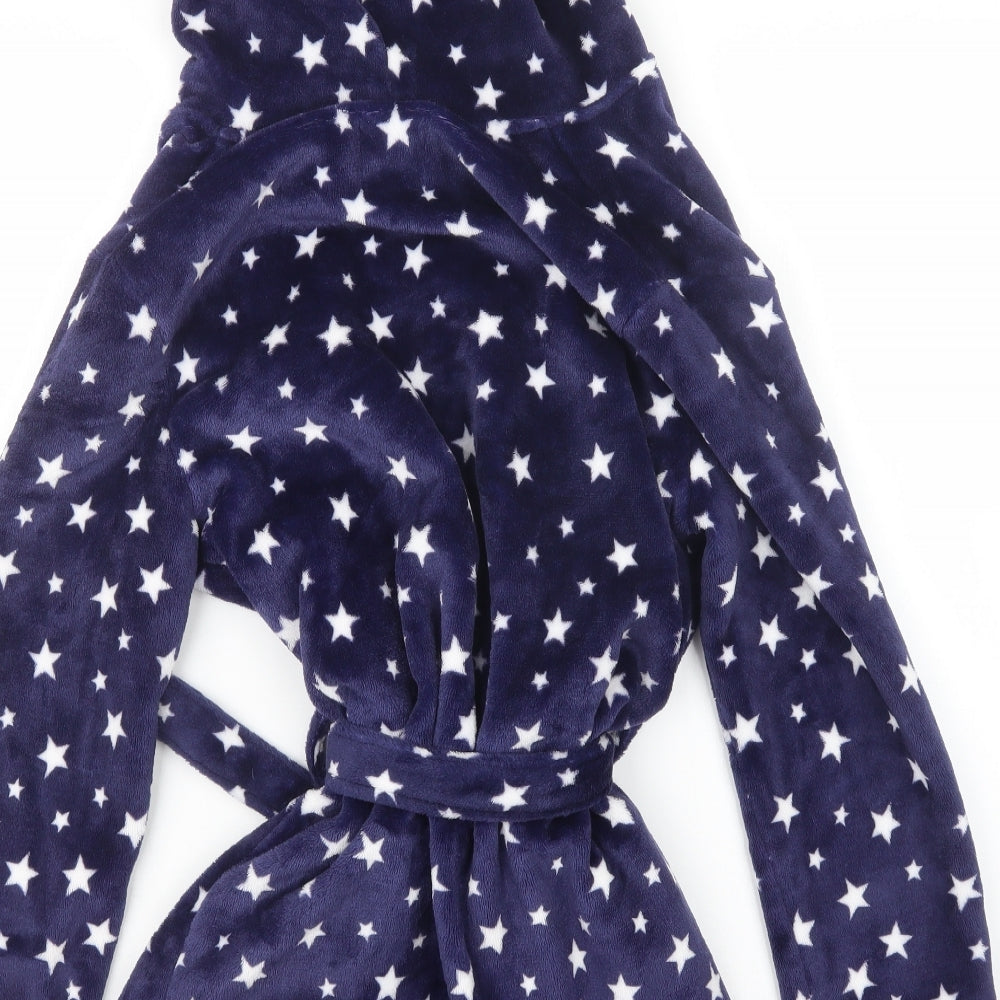 New Look Girls Blue Geometric  Top Robe Size S