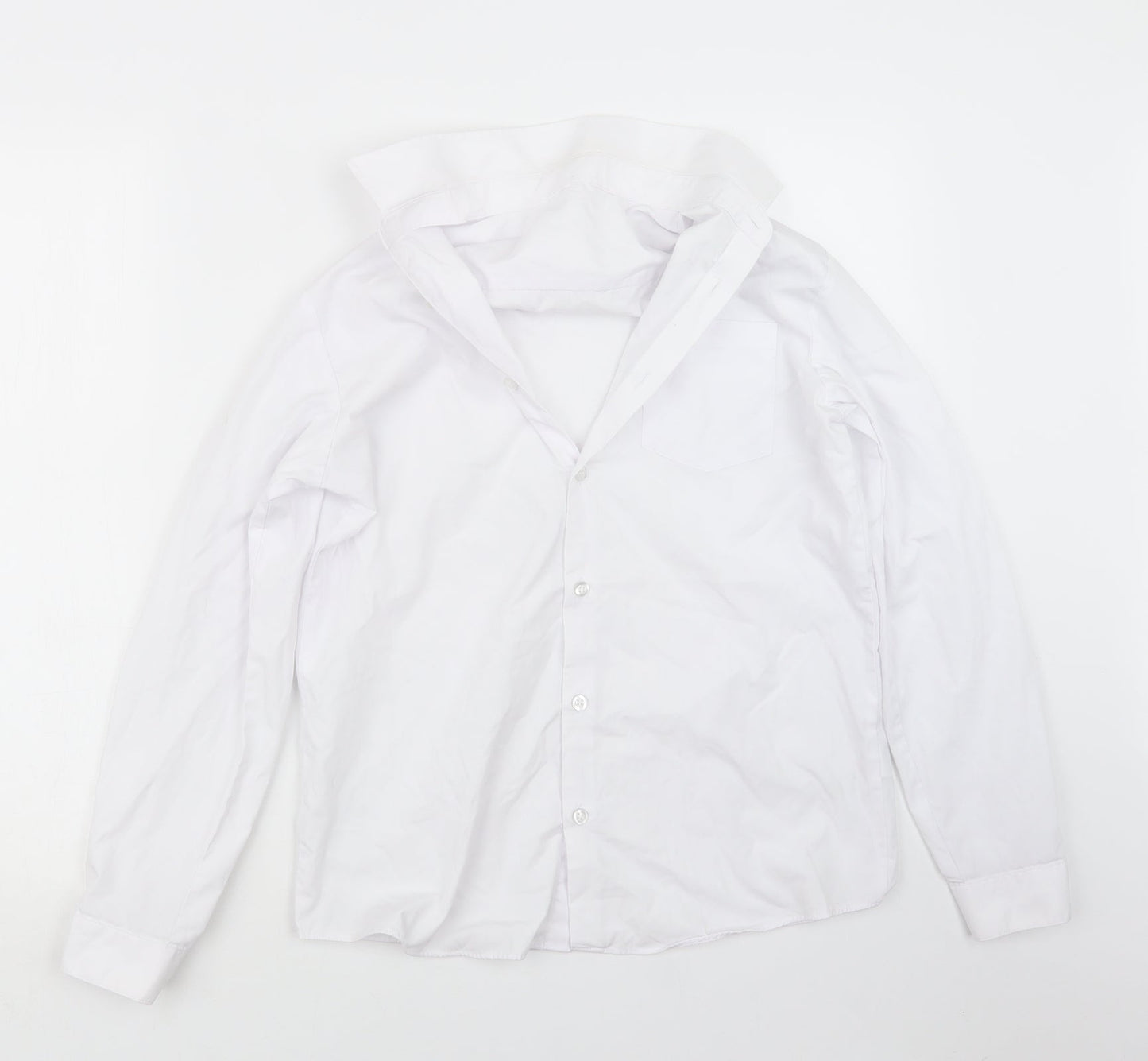 George Boys White   Basic Button-Up Size 13-14 Years
