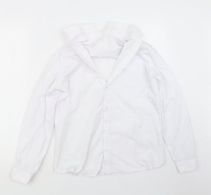 George Boys White   Basic Button-Up Size 13-14 Years