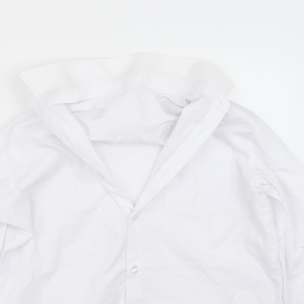 George Boys White   Basic Button-Up Size 13-14 Years
