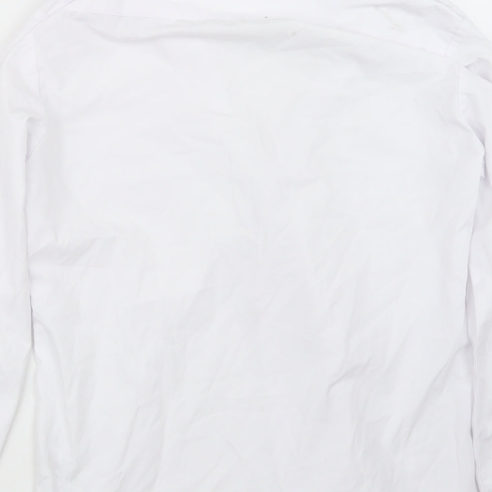 George Boys White   Basic Button-Up Size 13-14 Years