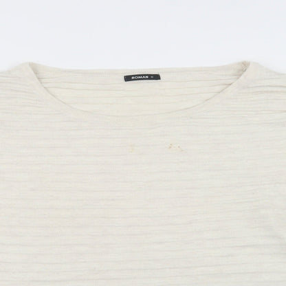Womens UK Size 18 Roman Beige Pullover Jumper