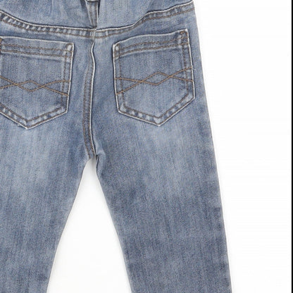Rebel Boys Blue  Denim Cargo Jeans Size 18-24 Months