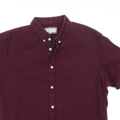 River Island Mens Purple    Button-Up Size L