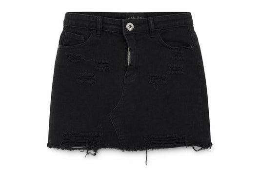 Womens UK Size 8 Denim Club Straight & Pencil Denim Skirt