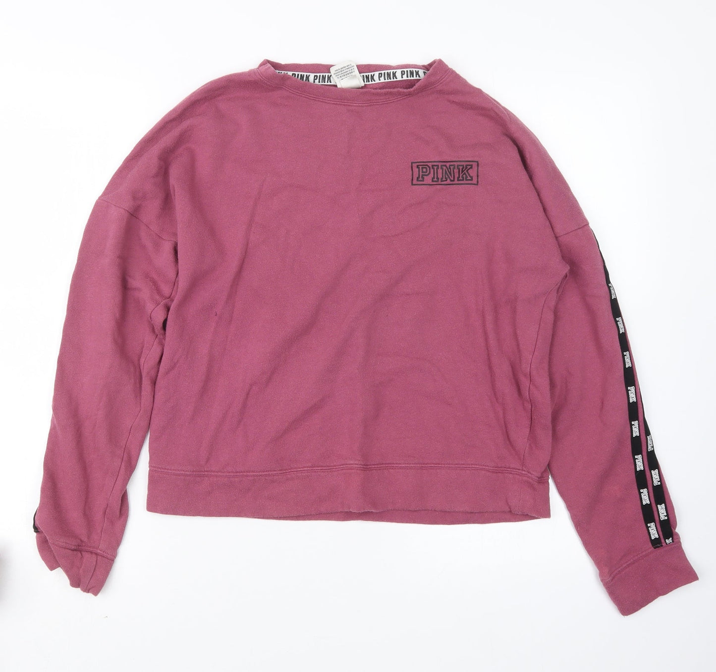 Womens UK Size XS PINK Pink Pullover Jumper