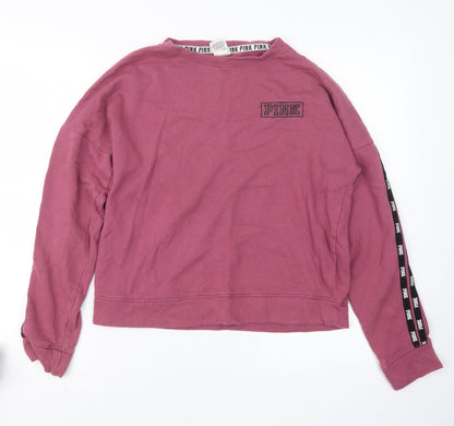 Womens UK Size XS PINK Pink Pullover Jumper