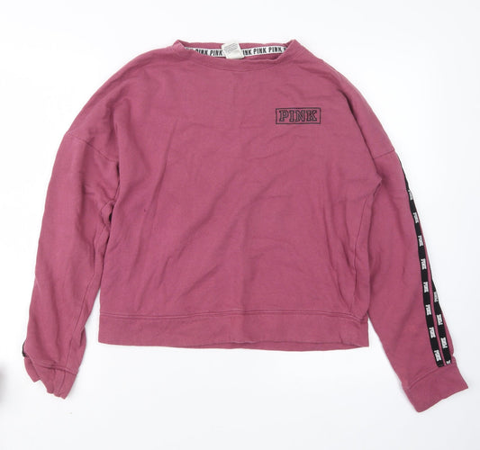 Womens UK Size XS PINK Pink Pullover Jumper