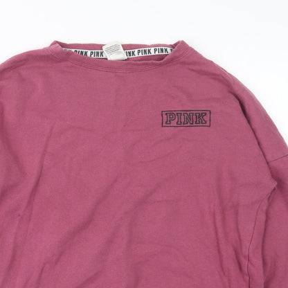 Womens UK Size XS PINK Pink Pullover Jumper