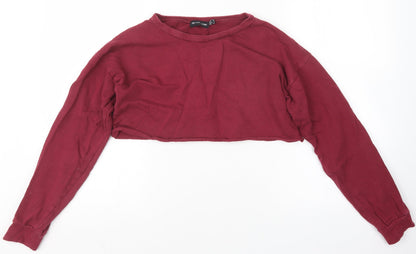 Womens UK Size 6 PRETTYLITTLETHING Red Pullover Jumper