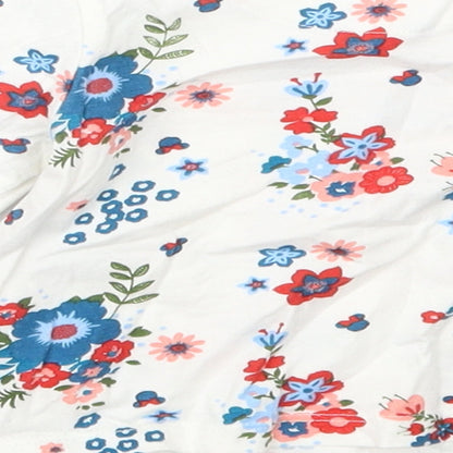 Disney Baby Girls White Floral  Basic T-Shirt Size 6-9 Months  - Minnie Mouse