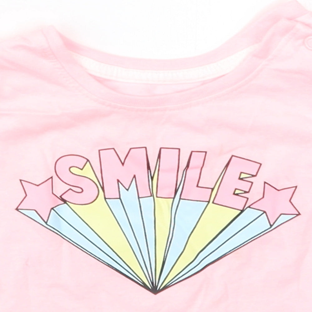 Primark Girls Pink   Basic T-Shirt Size 6-9 Months