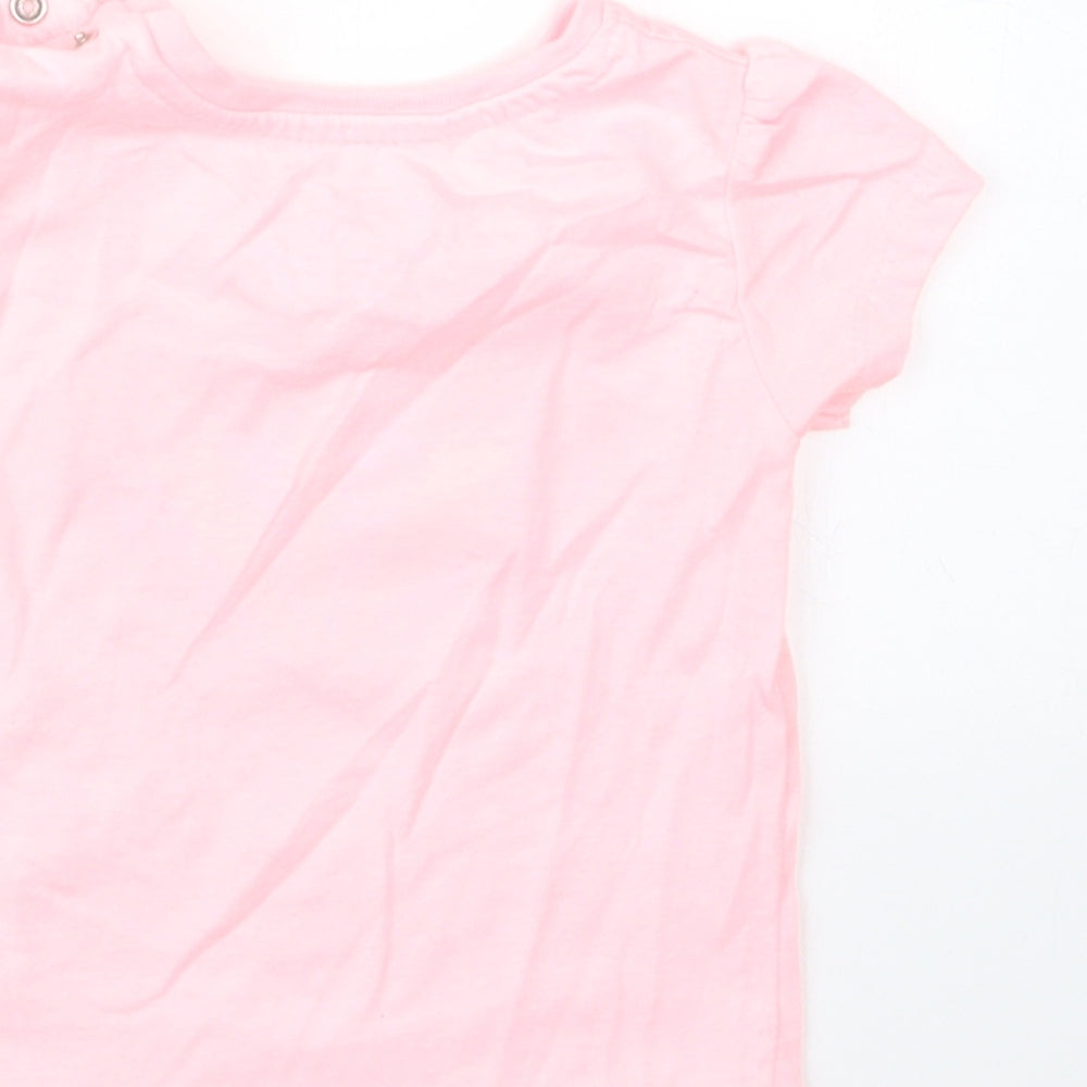 Primark Girls Pink   Basic T-Shirt Size 6-9 Months