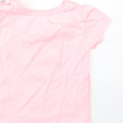 Primark Girls Pink   Basic T-Shirt Size 6-9 Months