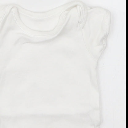 George Baby White   Babygrow One-Piece Size 0-3 Months