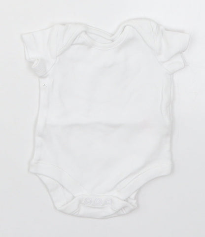 F&F Baby White   Babygrow One-Piece Size 0-3 Months