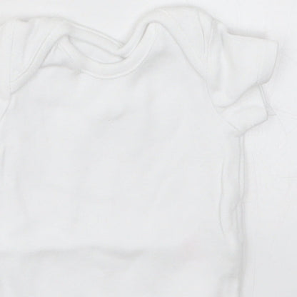 F&F Baby White   Babygrow One-Piece Size 0-3 Months