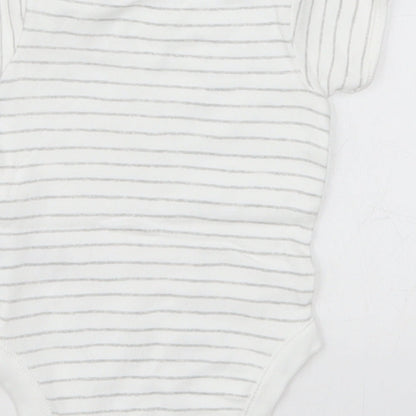 George Baby White Striped  Babygrow One-Piece Size 0-3 Months