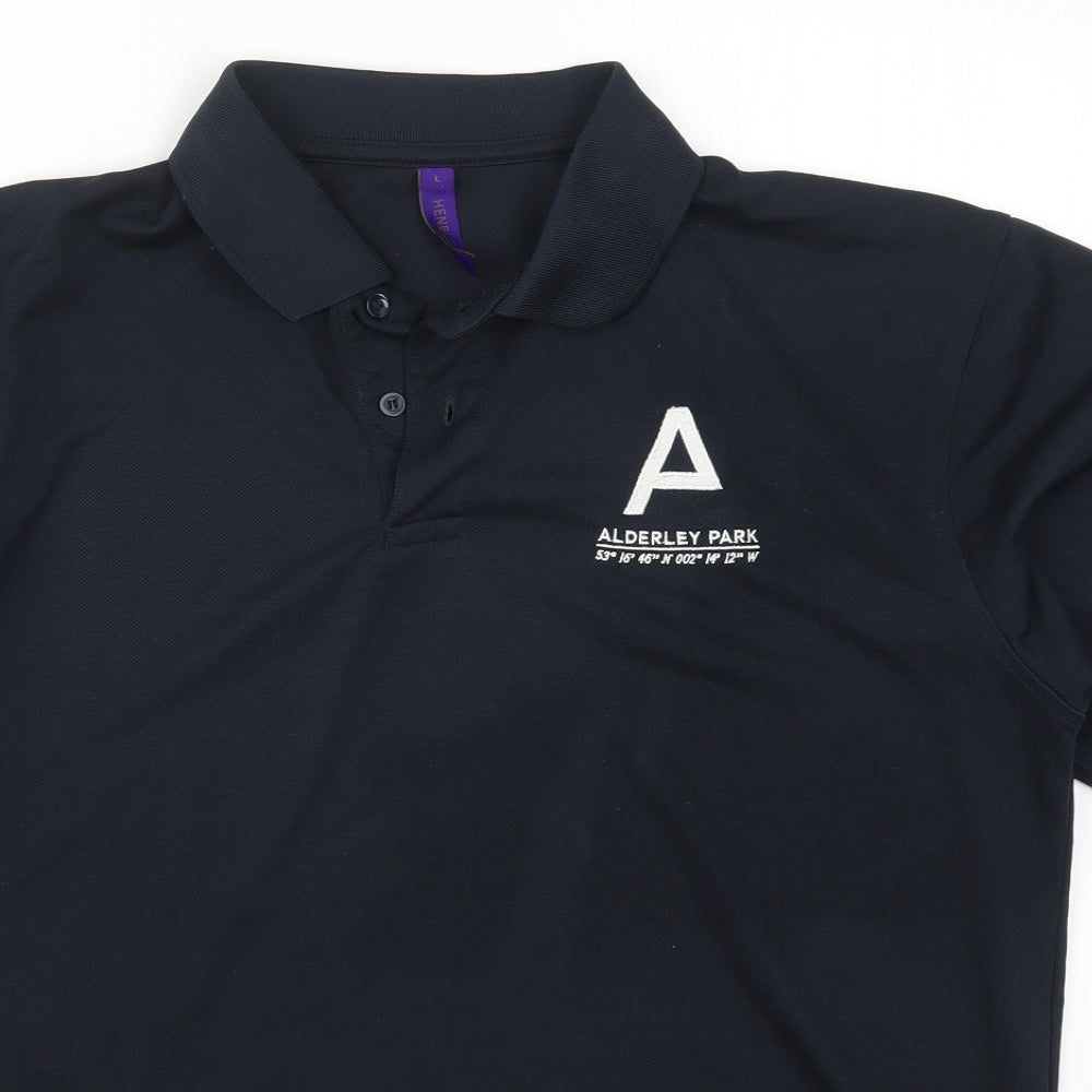 Heinbury Mens Blue    Polo Size L  - Alderly Park