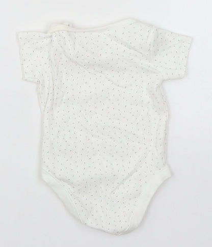 F&F Baby White   Babygrow One-Piece Size 3-6 Months  - Flecked