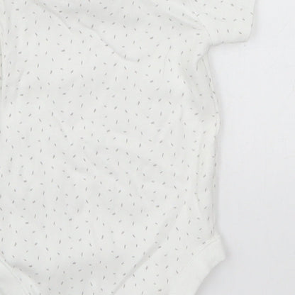 F&F Baby White   Babygrow One-Piece Size 3-6 Months  - Flecked