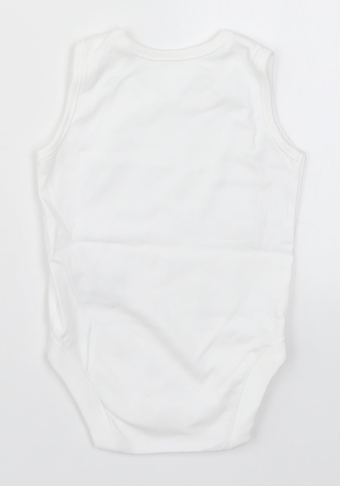 Nutmeg Baby White   Babygrow One-Piece Size 6-9 Months
