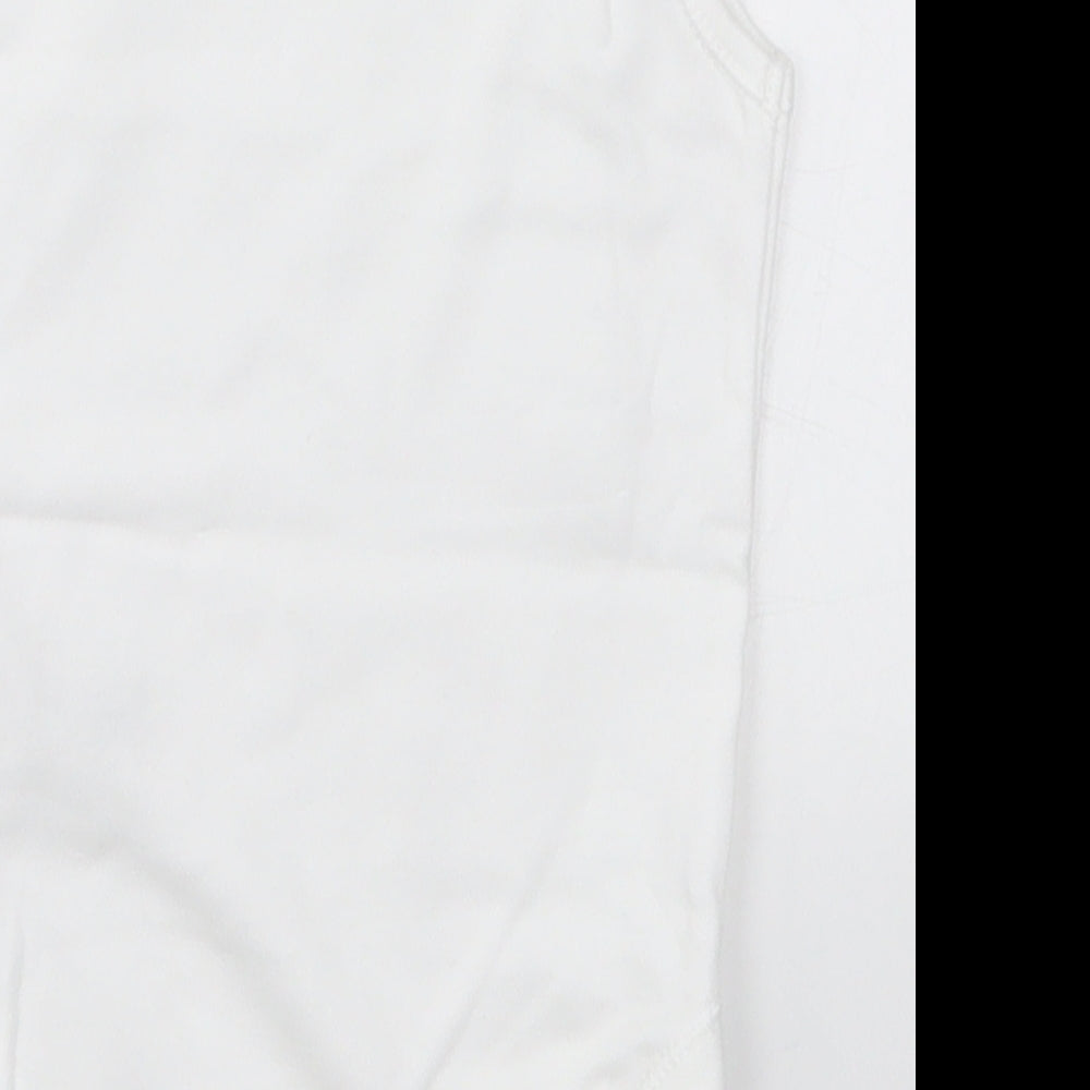 Nutmeg Baby White   Babygrow One-Piece Size 6-9 Months
