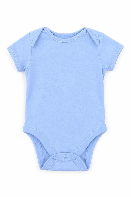 Front view of George Baby Blue Babygrow One-Piece, size 6-9, Months