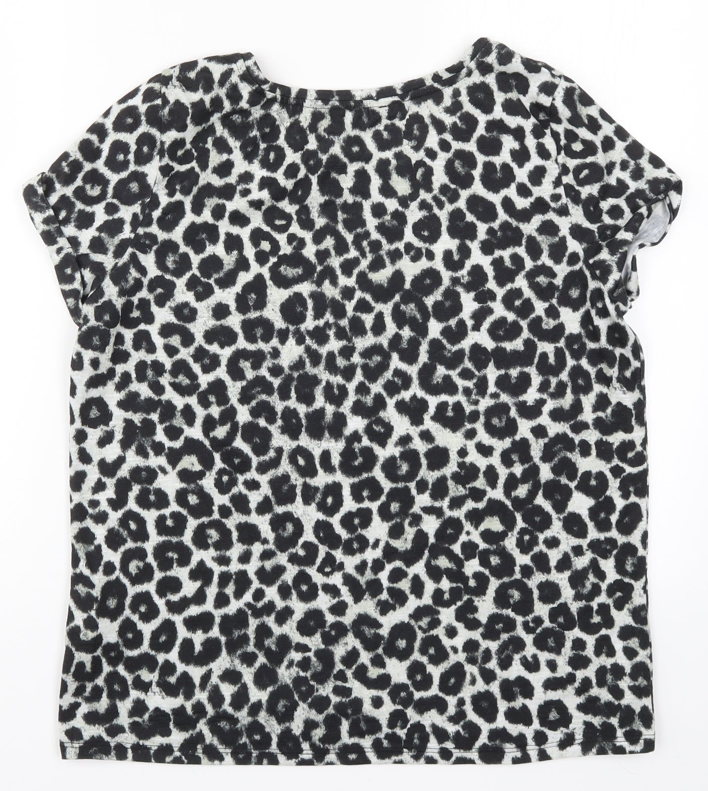 Womens UK Size M Pimkie Grey Basic T-Shirt