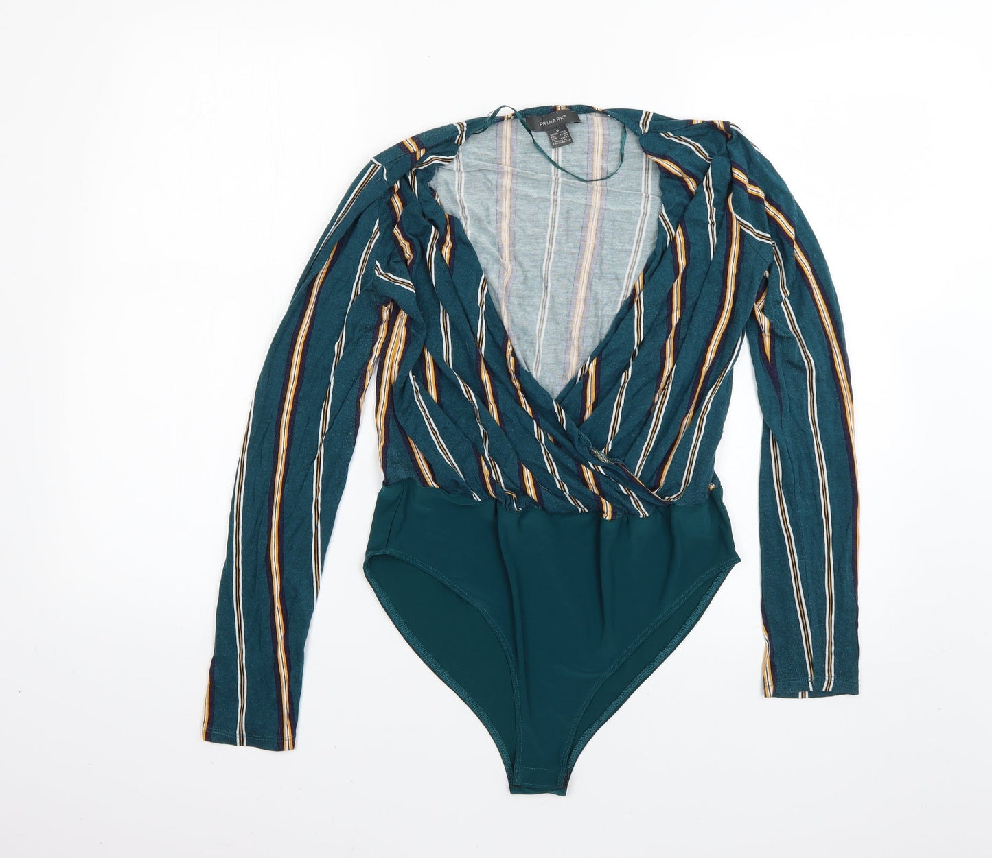 Primark Womens Multicoloured Striped  Basic Blouse Size 10