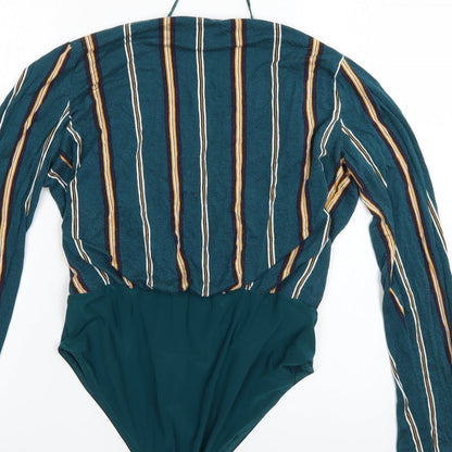 Primark Womens Multicoloured Striped  Basic Blouse Size 10