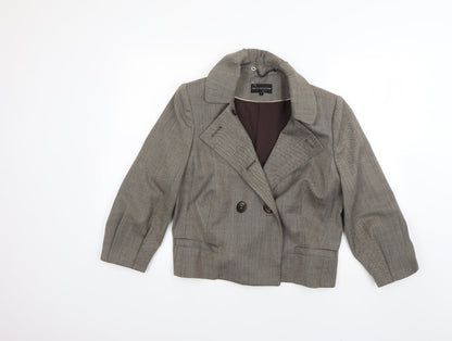 Womens UK Size 16 Marks & Spencer Brown Overcoat