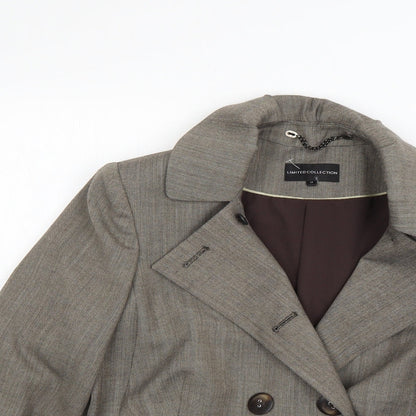 Womens UK Size 16 Marks & Spencer Brown Overcoat